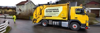 Volvo testa caminhão de lixo autônomo