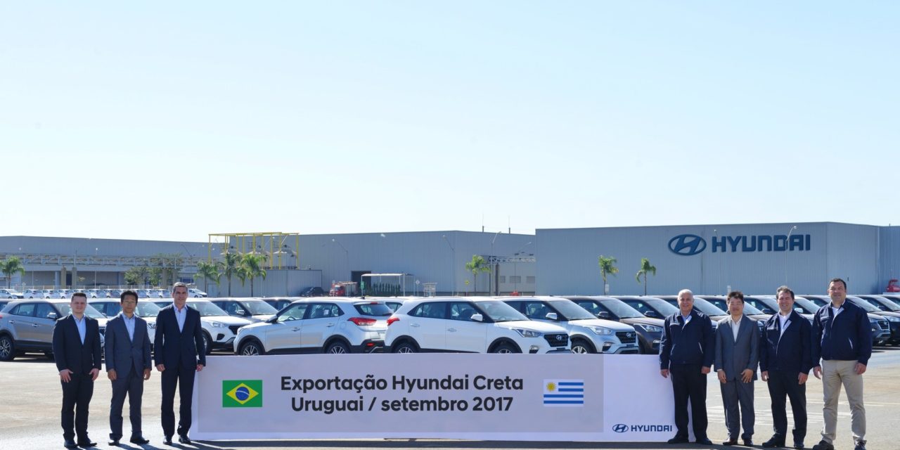Hyundai inicia exportação do Creta para o Uruguai