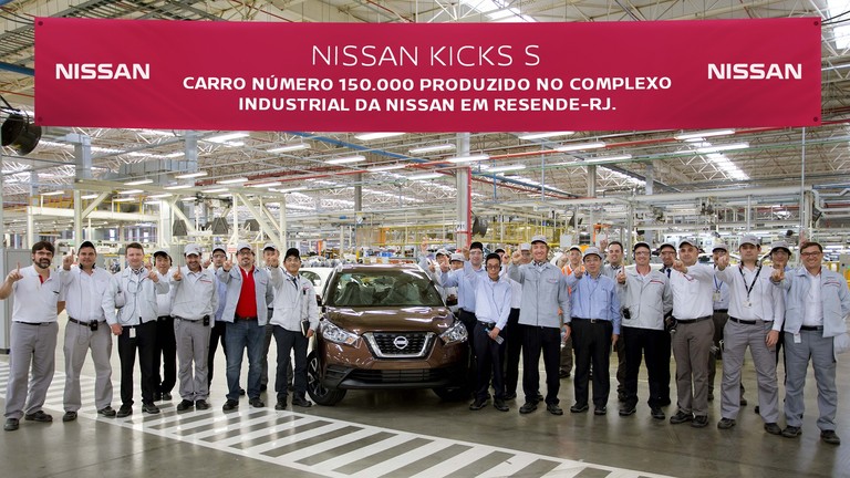 Nissan atinge produção de 150 mil veículos em Resende