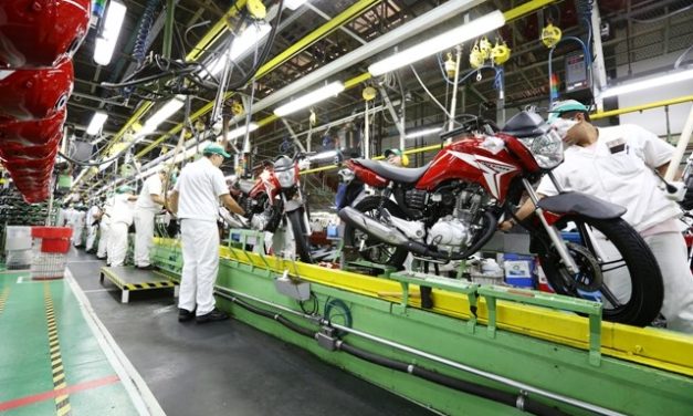 Produção de motocicletas supera 1 milhão de unidades em onze meses