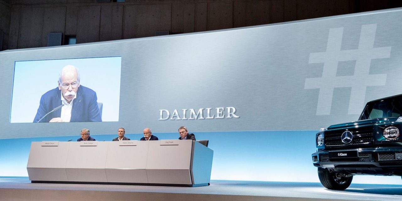 Daimler tem resultados recordes em 2017