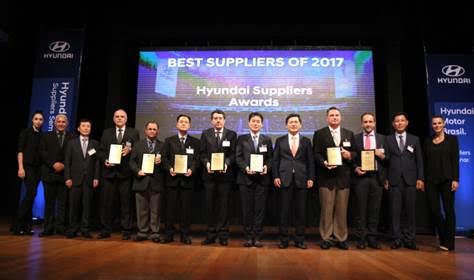 Hyundai premia os melhores parceiros de 2017