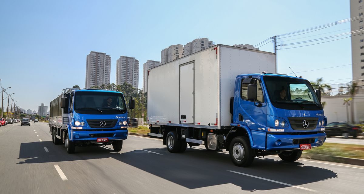 Exportação de caminhões Mercedes-Benz sobe 37%