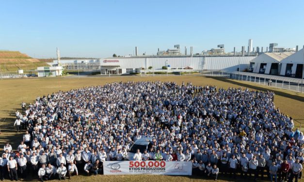 Toyota Etios: 500 mil unidades produzidas aqui.