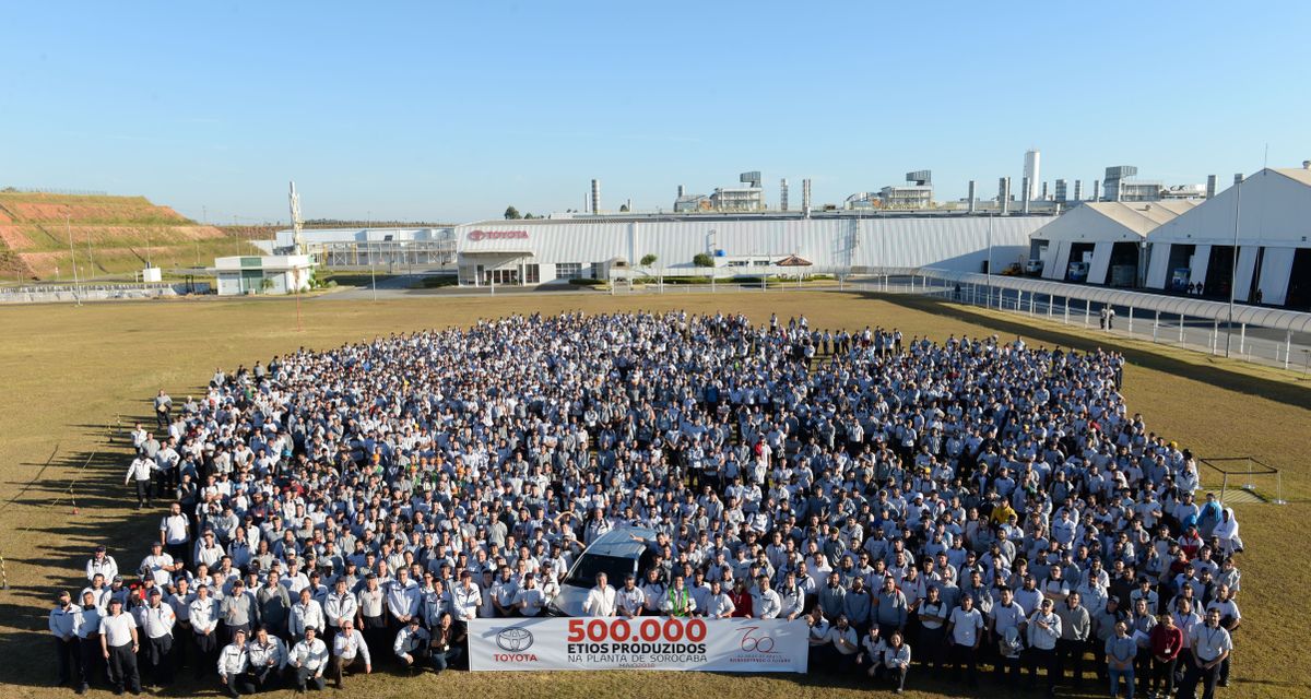 Toyota Etios: 500.000 Etios produzidos em Sorocaba