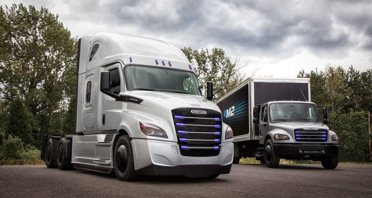 Daimler Trucks lança versões elétricas de caminhões Freightliner: eCascadia e eM2 106