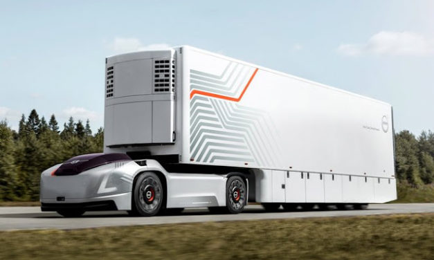Volvo mostra sistema de transporte de carga autônomo para curtas distâncias