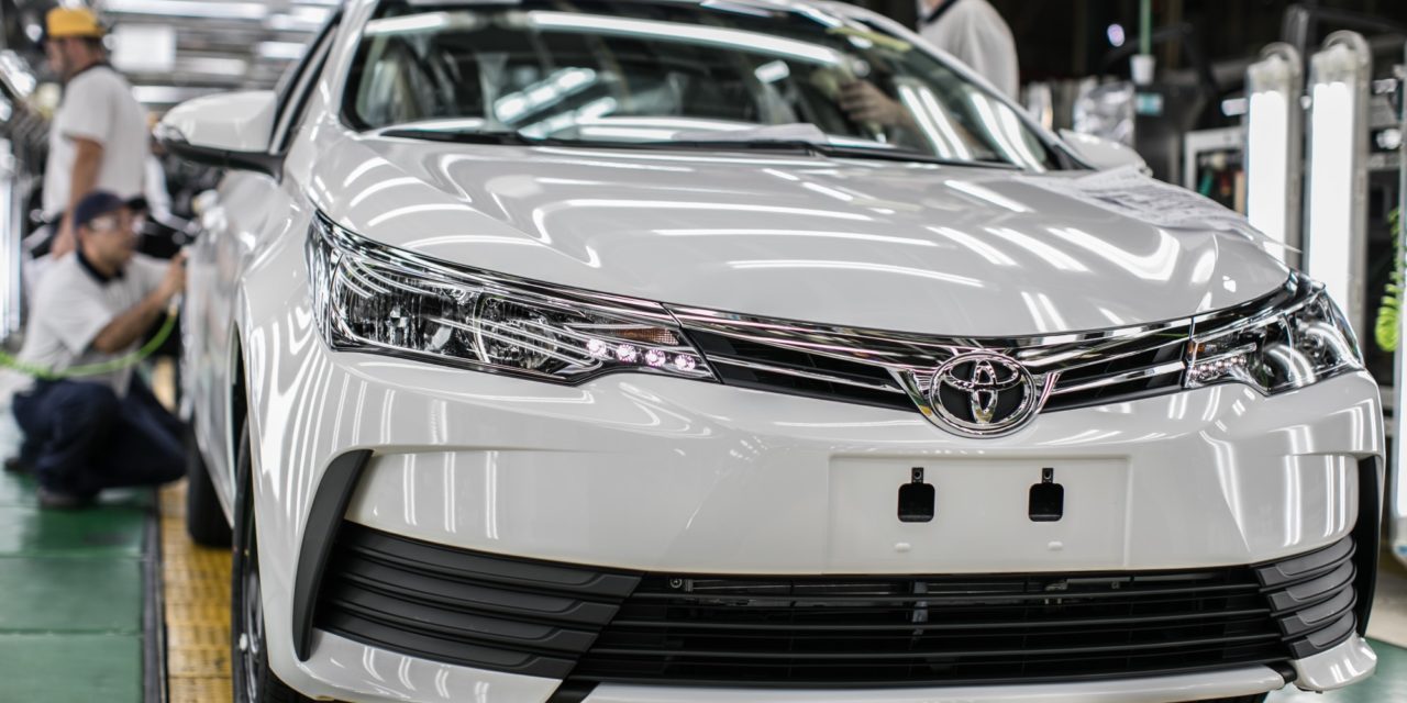Toyota suspende produção do Corolla por dez dias em outubro