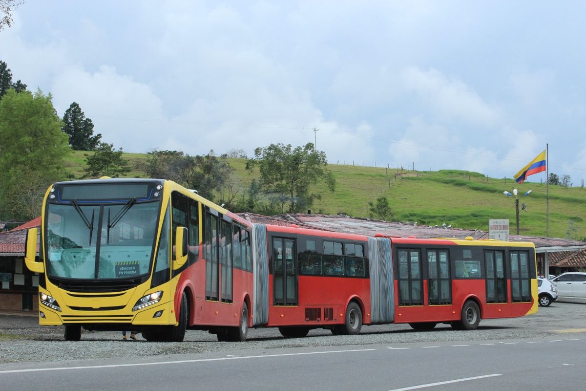 Scania - ônibus a gás - Transmilenio