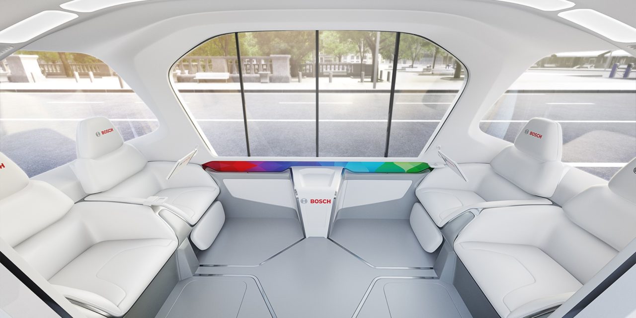 Micro-ônibus apresenta tecnologias Bosch na CES