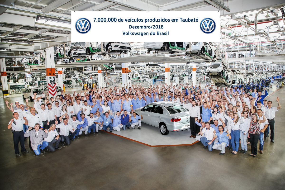 VW Taubaté - 7 milhões de unidades produzidas