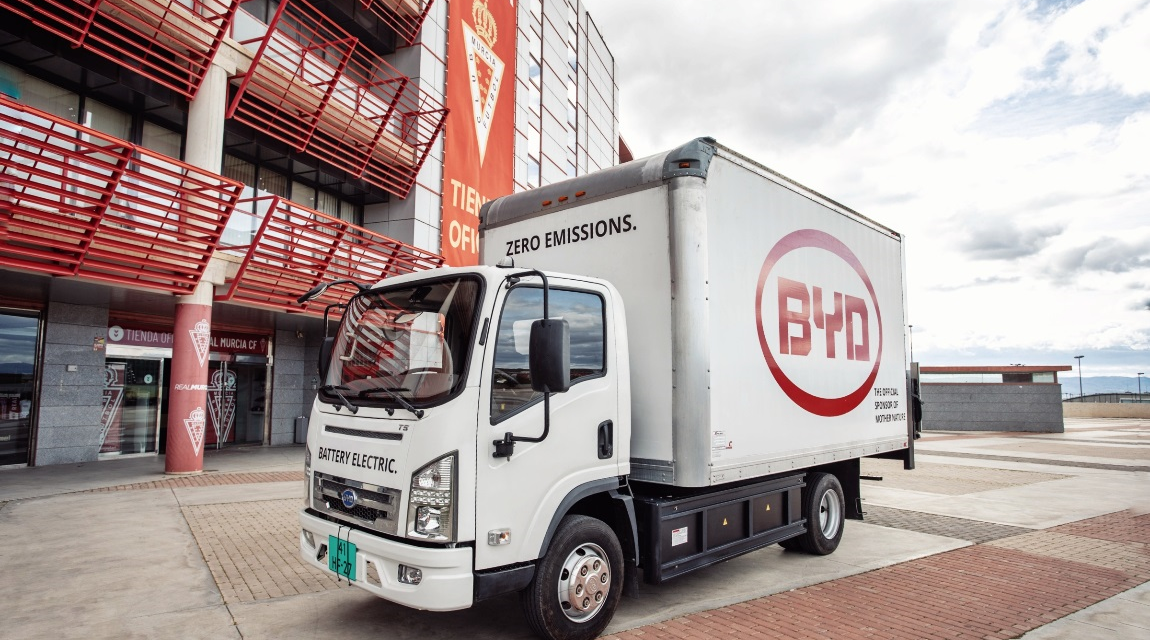 Caminhões elétricos da BYD chegam à Europa