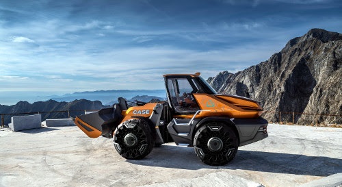 Case CE mostra conceito de pá carregadeira movida a metano