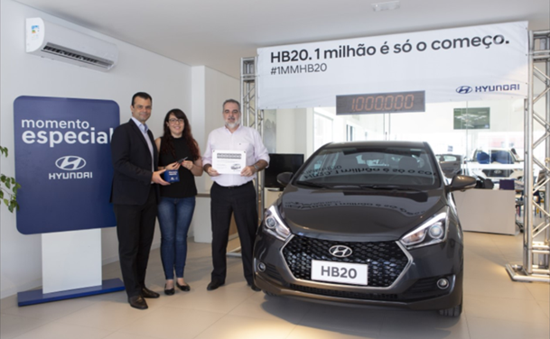 HB20 atinge 1  milhão de unidades vendidas