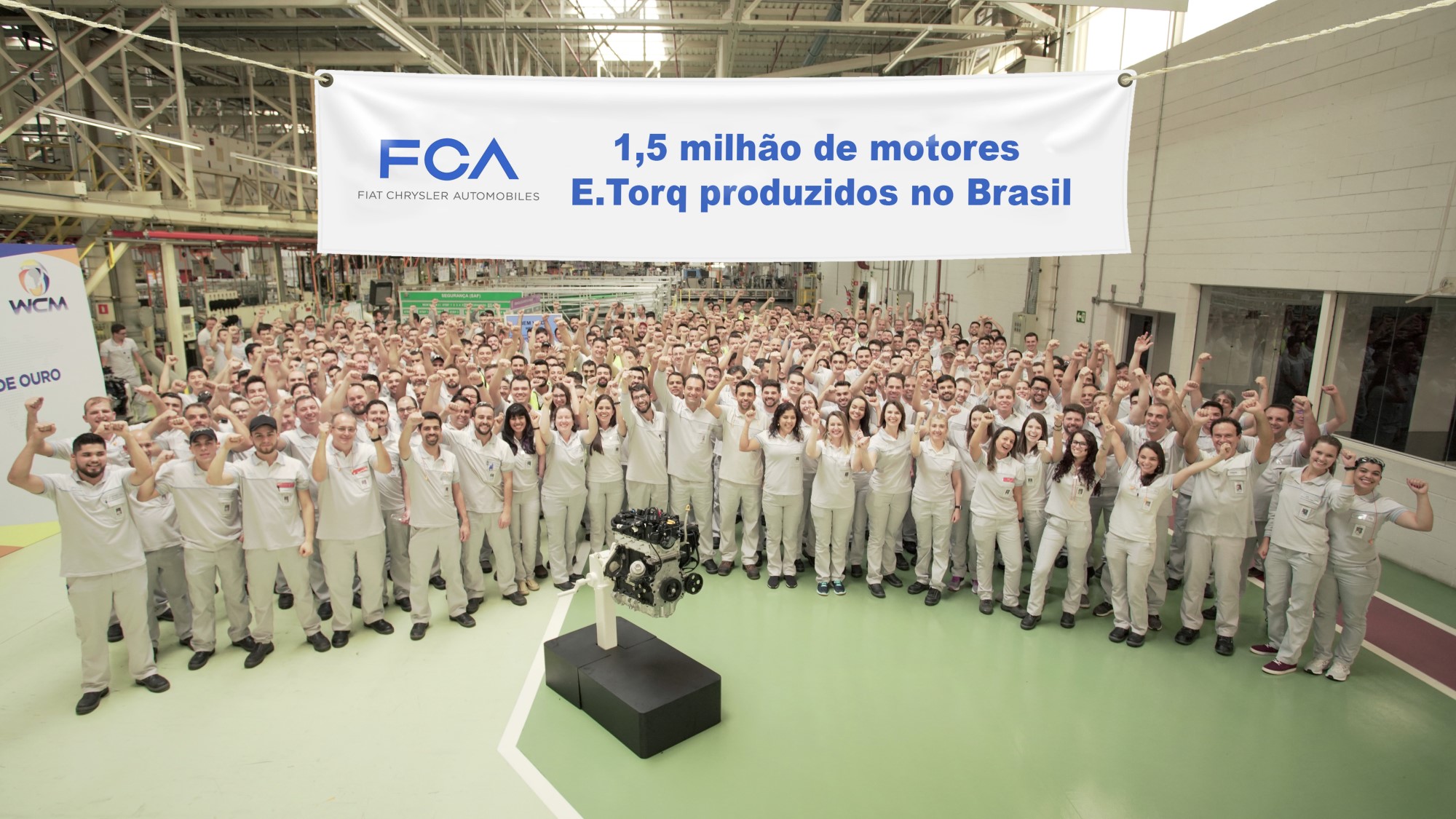 FCA atinge produção de 1,5 milhão de motores E.Torq