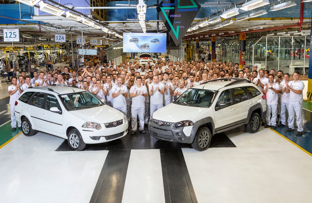Fiat Weekend sai de linha - fábrica da Fiat Betim