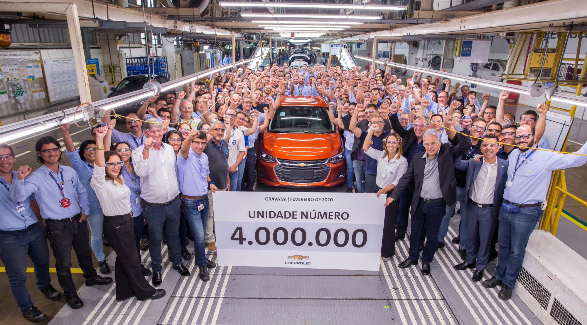 GM atinge 4 milhões de carros produzidos em Gravataí