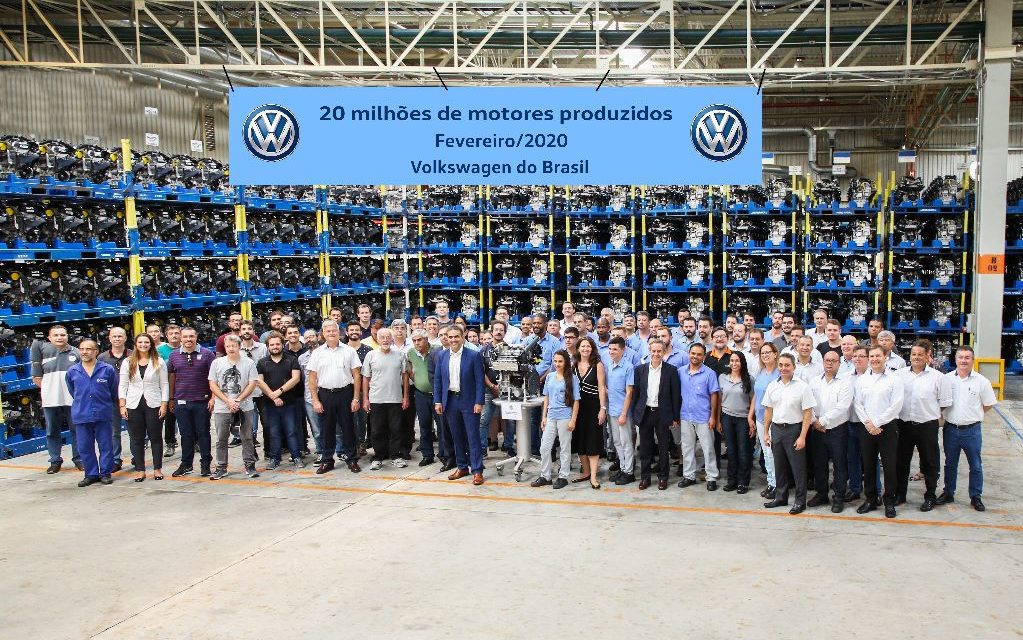 Volkswagen acumula produção de 20 milhões de motores no Brasil