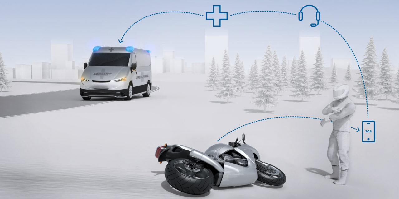 Bosch apresenta sistema de chamadas de emergência para motos