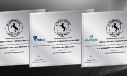 Placar, Bins e Pró-Metal  vencem Supplier Award da ContinentaI