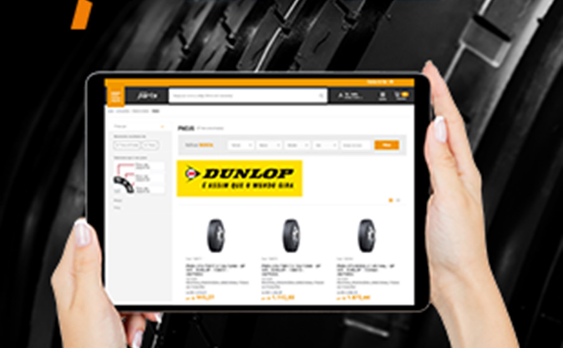Marcopolo venderá pneus Dunlop em todo o País