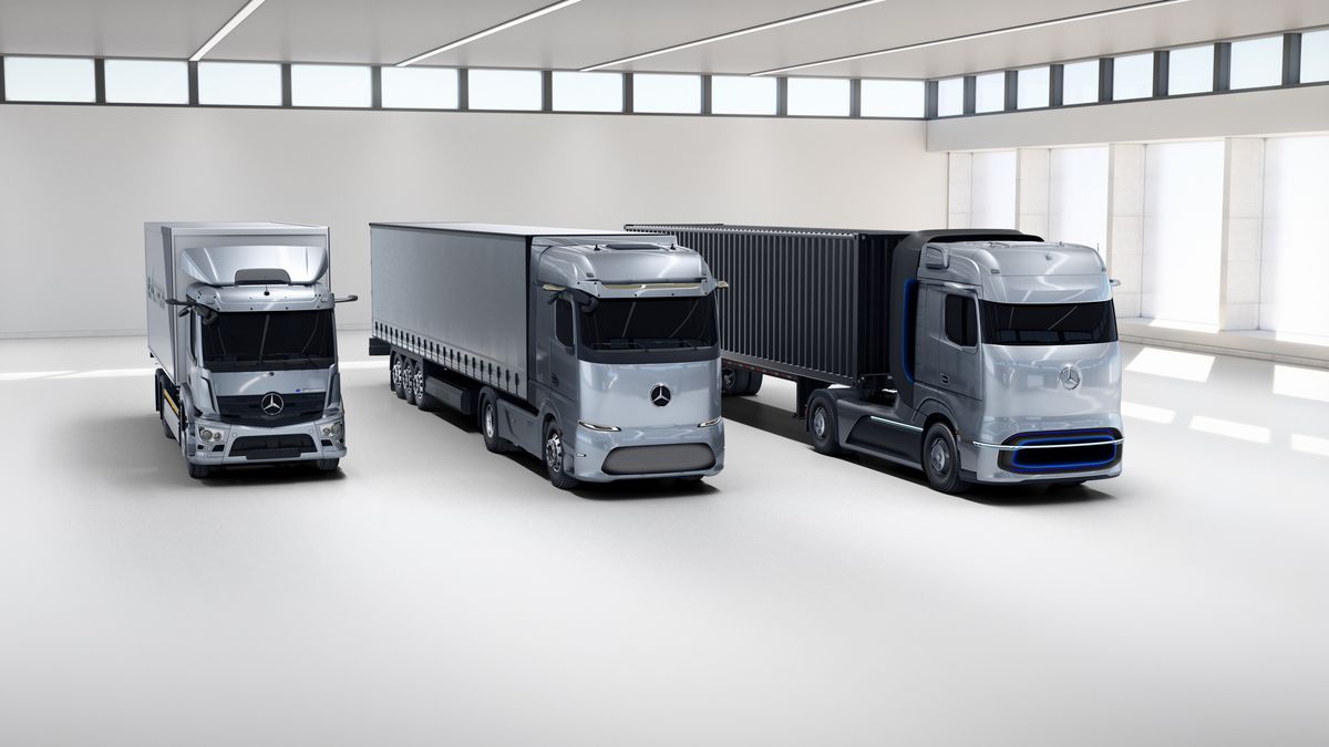 Daimler - Mercedes-Benz eActros, eActros Long Haul e GenH2 Truck - Autoindustria