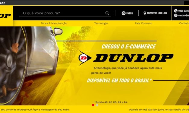 Dunlop lança e-commerce no Brasil