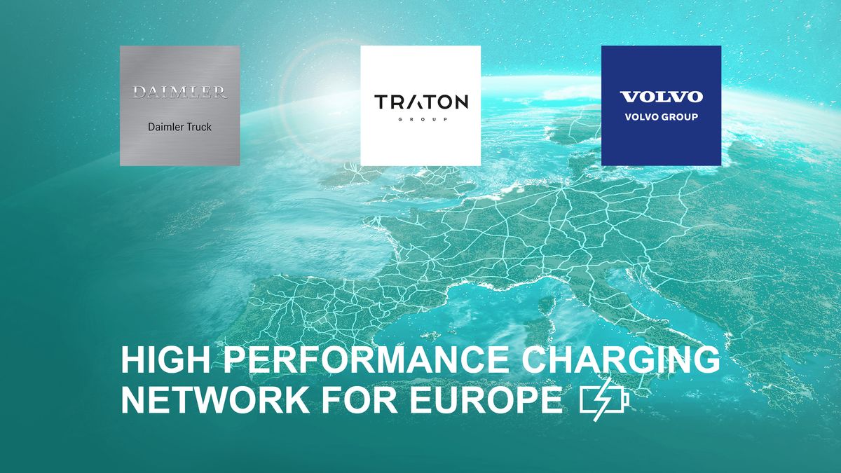 Daimler, Traton e Volvo - parceria para rede de recarga na Europa
