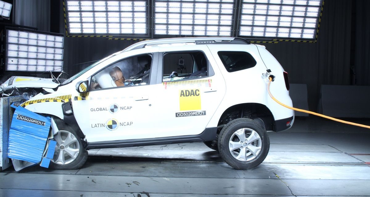 Renault Duster sai de teste do Latin NCAP sem estrelas