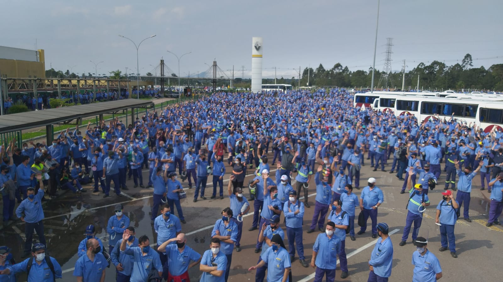 Trabalhadores renault