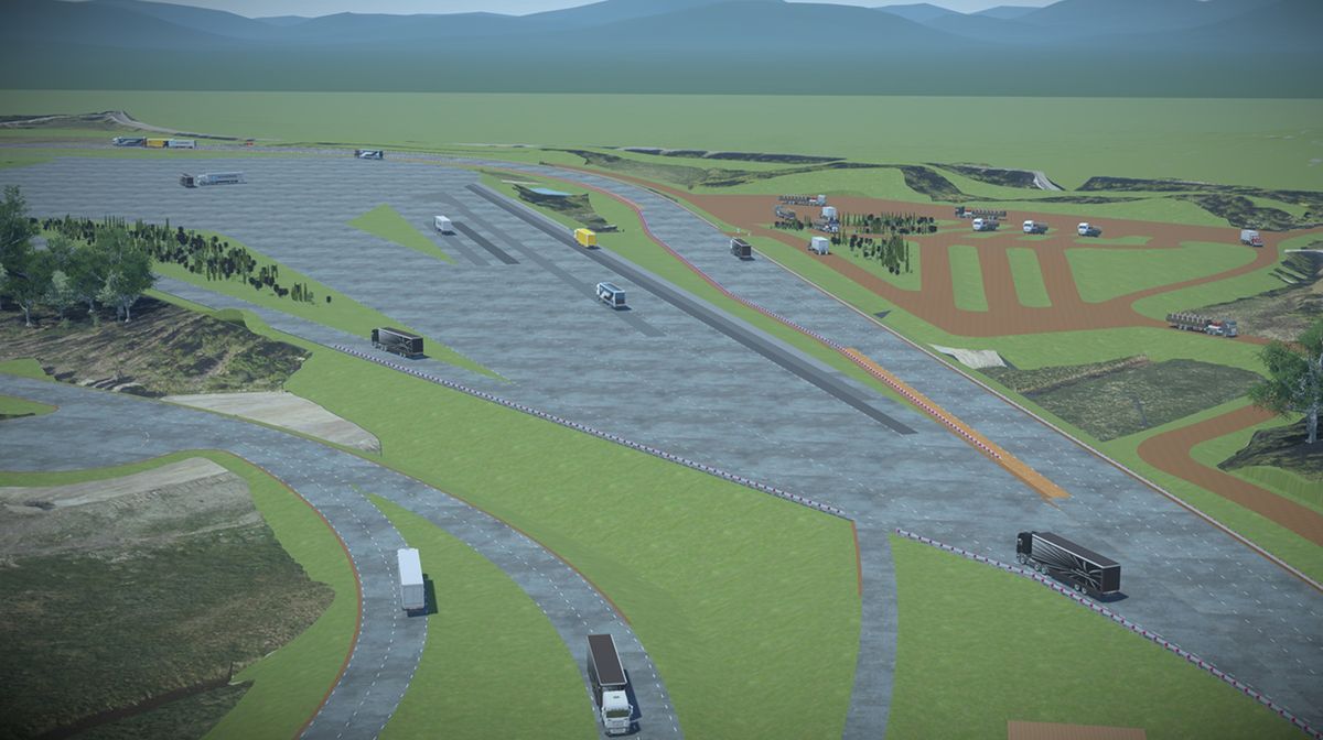 Scania - pista de teste - suécia