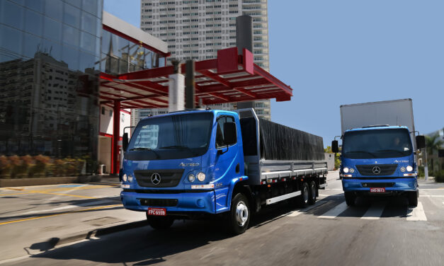 Exportações de caminhões da Mercedes-Benz crescem 77%