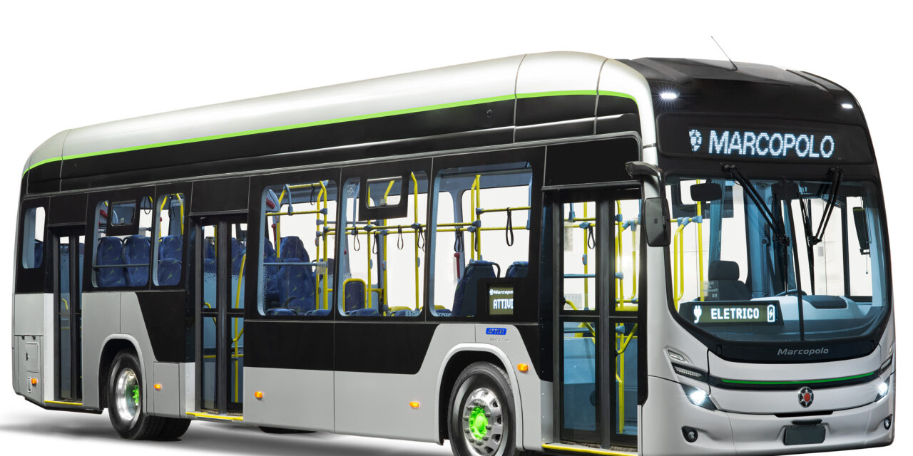 Marcopolo começa a produzir seu primeiro ônibus elétrico