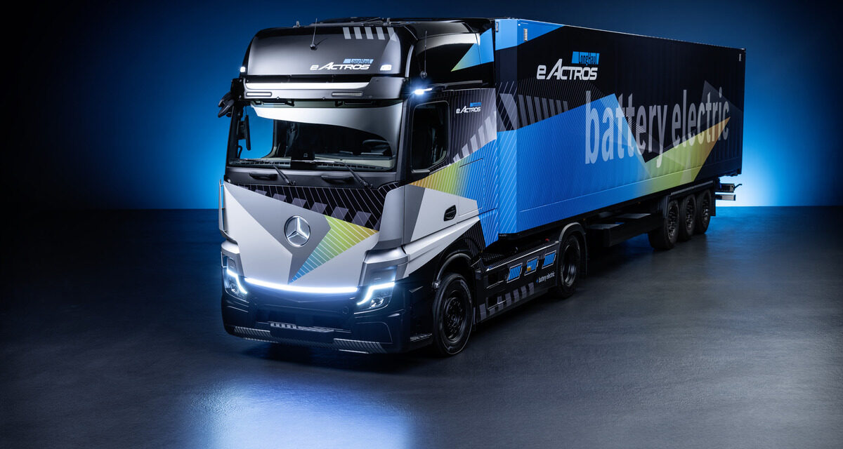 Mercedes-Benz mostra o eActros para longas distâncias