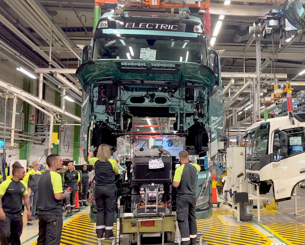 Volvo - Produção caminhão elétrico