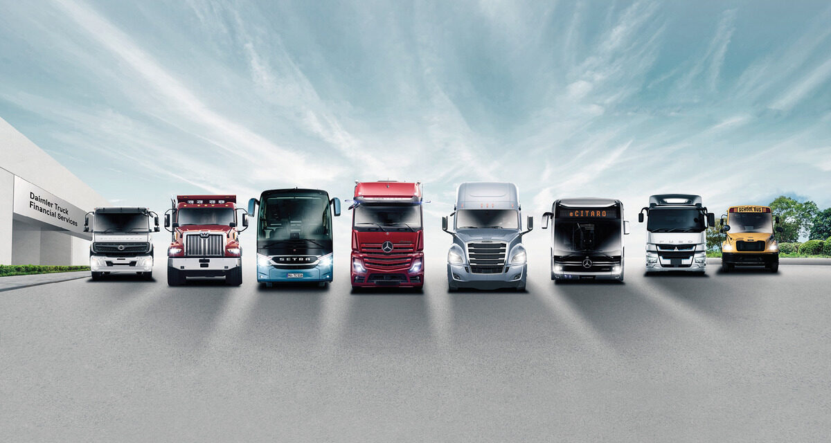Vendas globais da Daimler Truck anotam leve alta de 1% em 2023