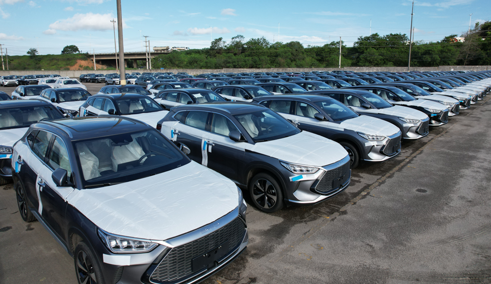 Seven hundred BYD cars arrive in Vitória