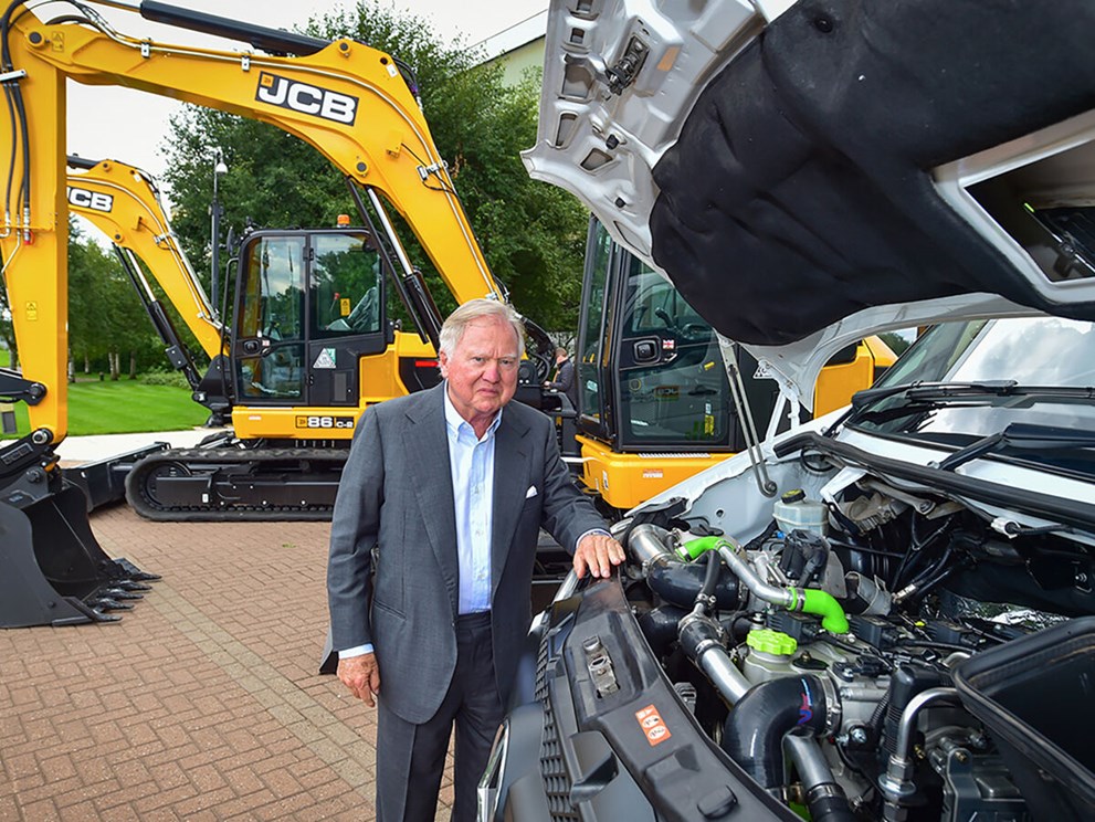 JCB - Anthony Bamford - motor a hidrogênio