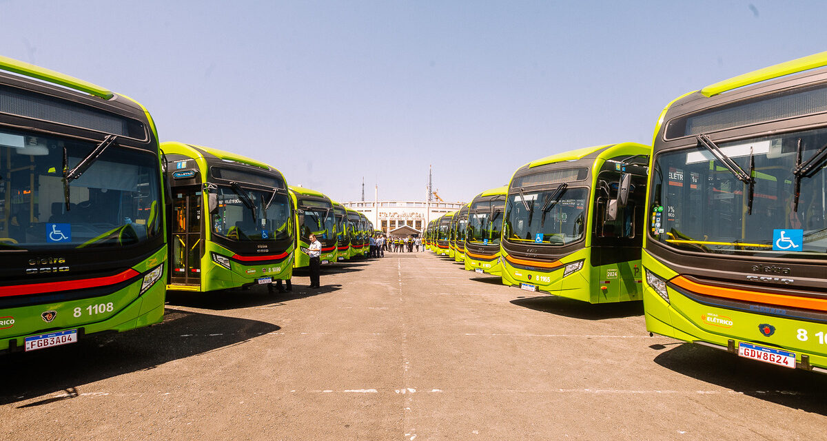 São Paulo recebe frota de 50 ônibus elétricos