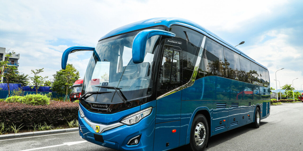 Marcopolo expõe ônibus movido a hidrogênio em Bruxelas