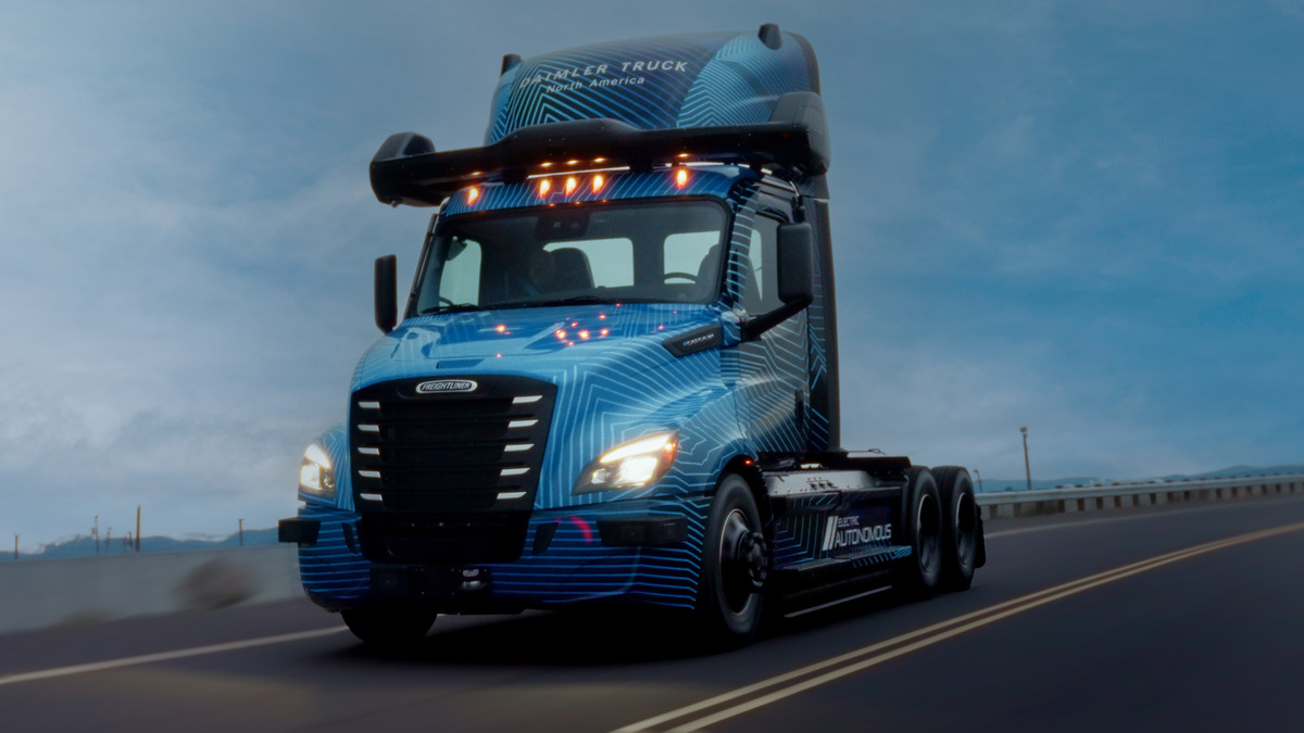 Daimler Truck revela caminhão elétrico autônomo nível 4 nos EUA