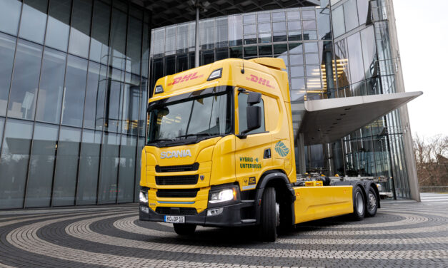 Scania e DHL testam caminhão híbrido com gerador movido a combustível