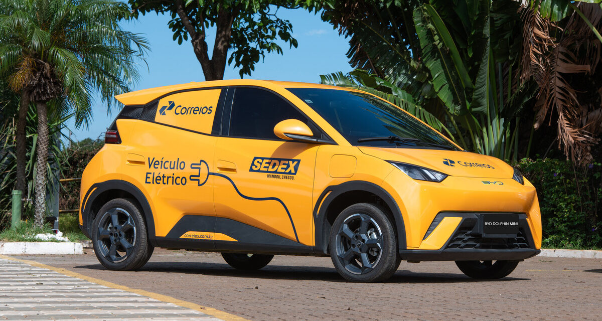 Correios iniciam teste com o elétrico BYD Dolphin Mini Cargo