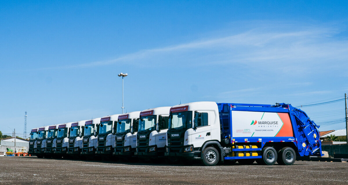 Marquise Ambiental investe R$ 25 milhões em caminhões Scania a biometano