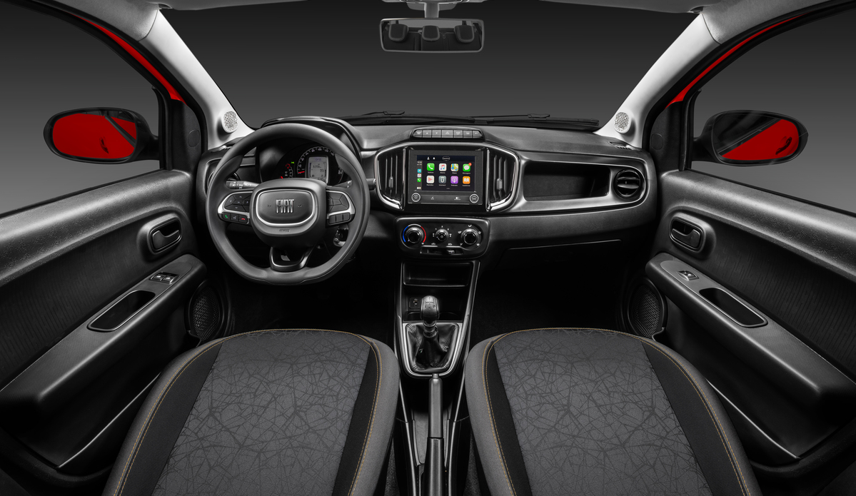 Interior do Fiat Mobi 2026