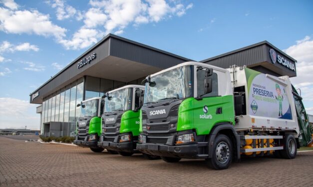 Solurb inicia coleta de resíduos com caminhões a gás da Scania em Campo Grande