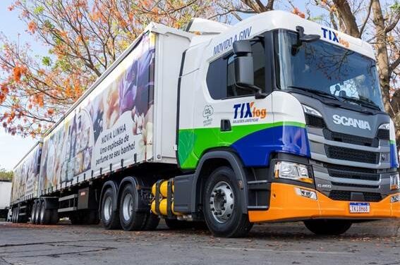 TIXlog passa a operar com caminhão a gás da Scania