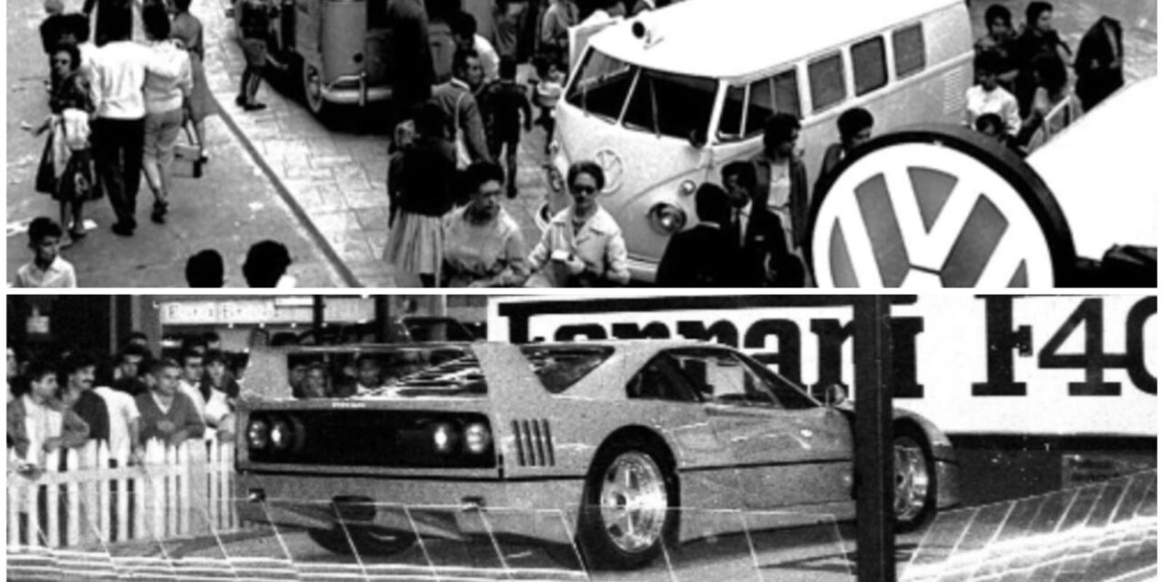 Da Kombi 1960 à Ferrari F40 1990, a trajetória do Salão do Automóvel