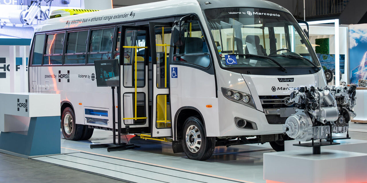 Marcopolo mostra micro-ônibus híbrido etanol na Europa