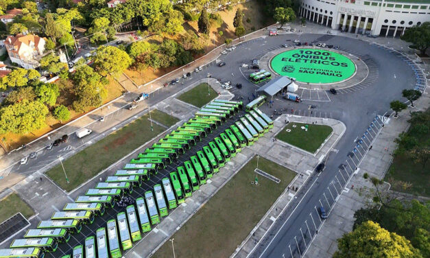 Frota de ônibus elétricos de São Paulo ultrapassa 1 mil unidades